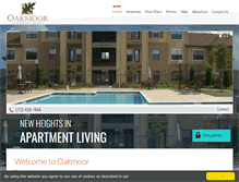 Tablet Screenshot of oakmoorapartments.com